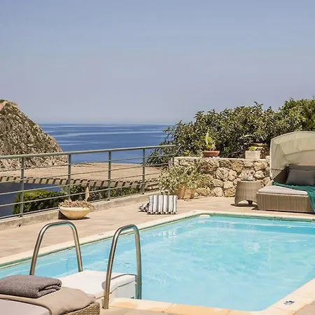 Wonderful Kefalonia Lenalee 2 Bedrooms Seafront Spectacular Sea Views Spacious Sun Terrace Private Outdoor Pool Assos